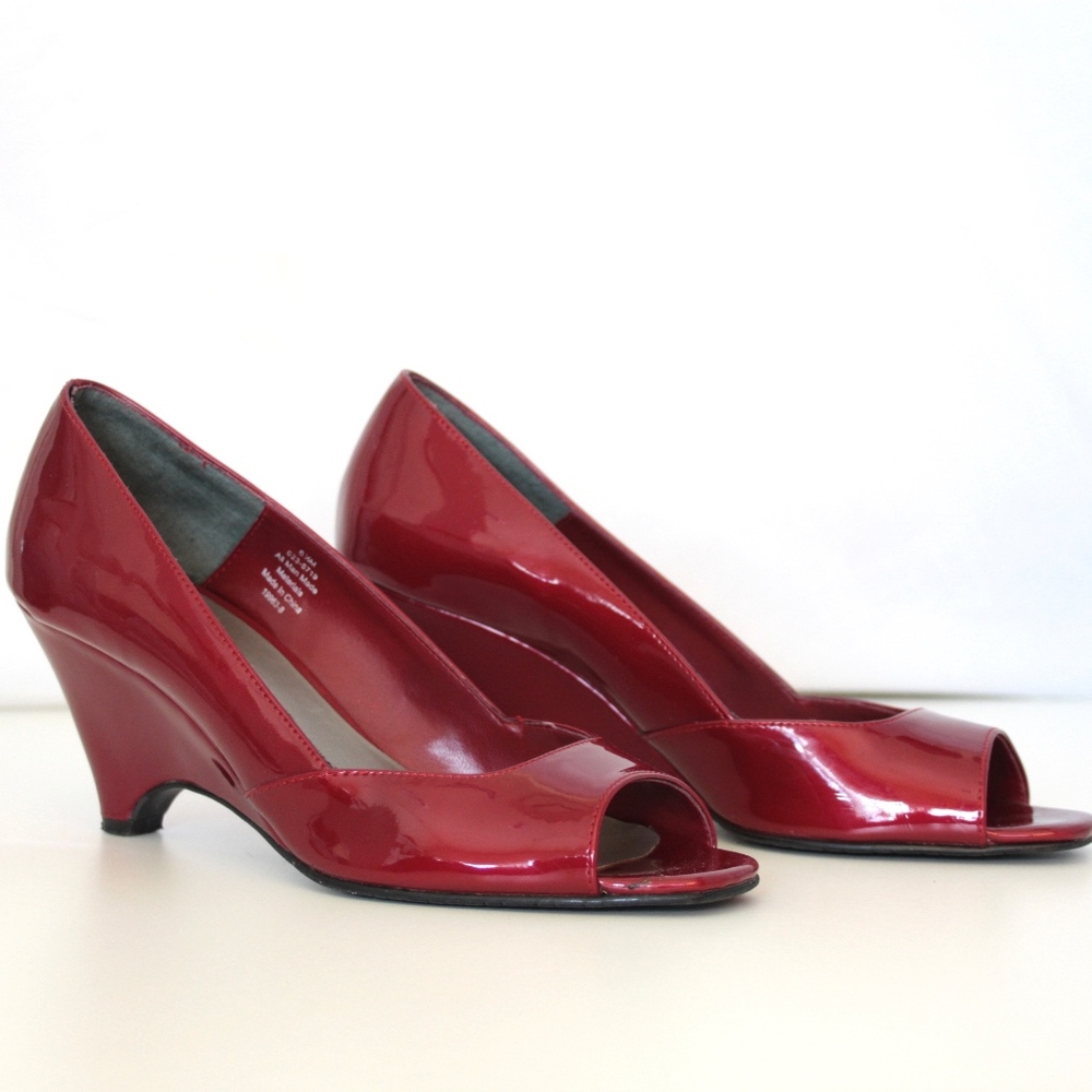 Candy Apple Red Patent Heels